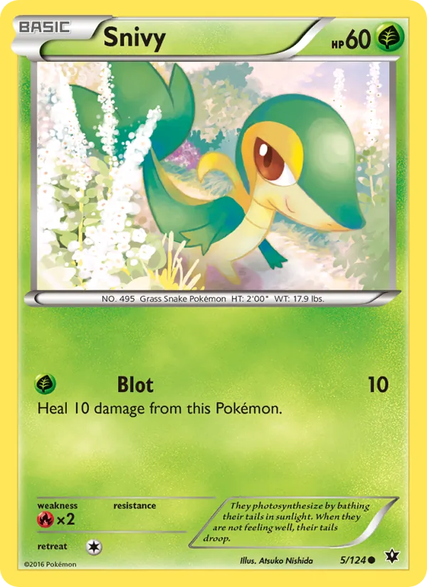 Snivy — Fates Collide #5 (Pokémon TCG card)