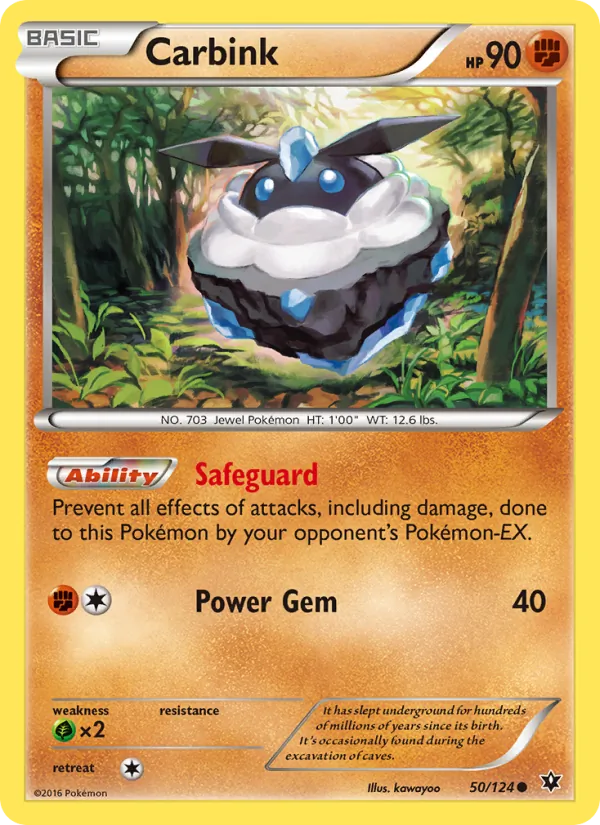 Carbink — Fates Collide #50 (Pokémon TCG card)