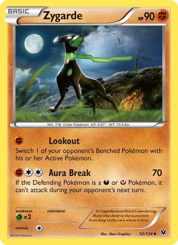 Zygarde — Fates Collide #52 (Pokémon TCG card)