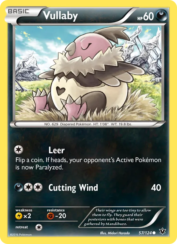Vullaby — Fates Collide #57 (Pokémon TCG card)