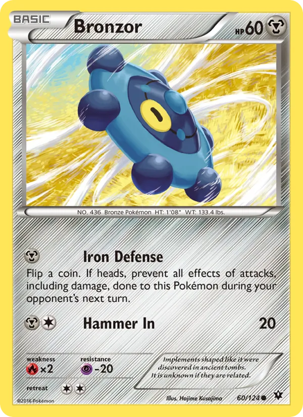 Bronzor — Fates Collide #60 (Pokémon TCG card)