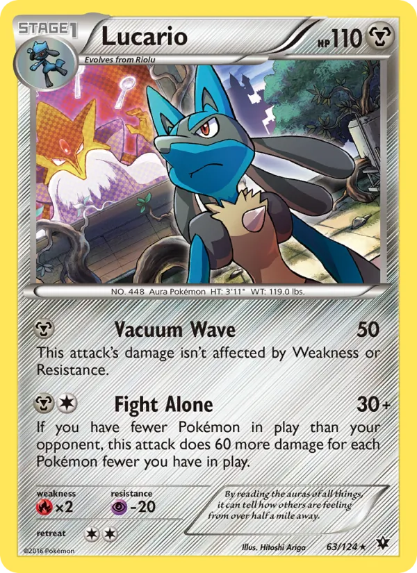 Lucario — Fates Collide #63 (Pokémon TCG card)