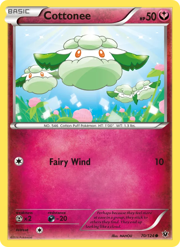 Cottonee — Fates Collide #70 (Pokémon TCG card)