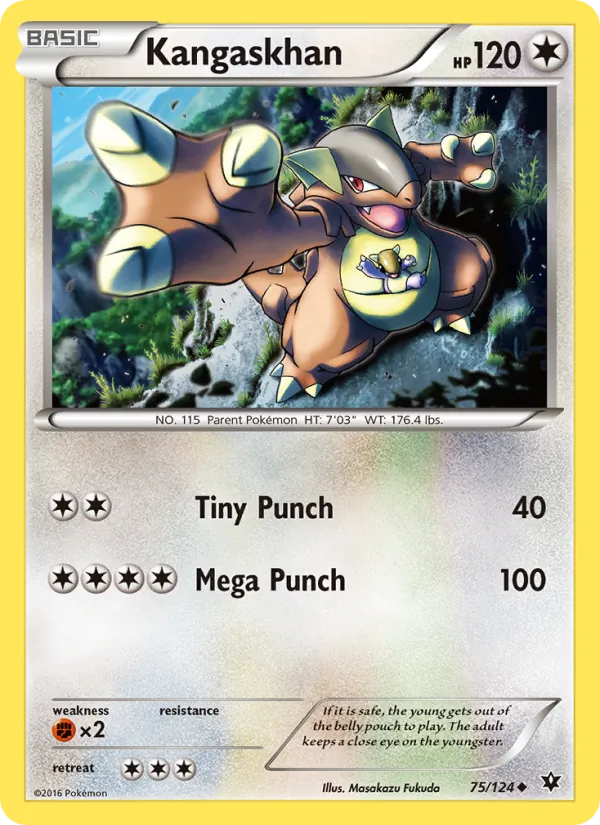 Kangaskhan — Fates Collide #75 (Pokémon TCG card)
