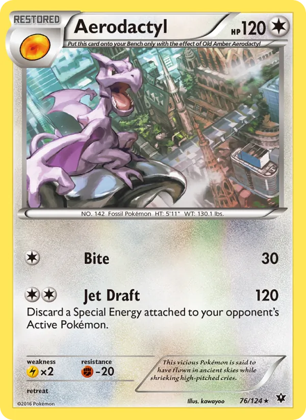Aerodactyl — Fates Collide #76 (Pokémon TCG card)