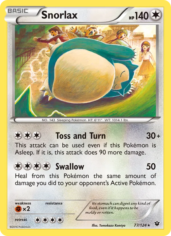 Snorlax — Fates Collide #77 (Pokémon TCG card)