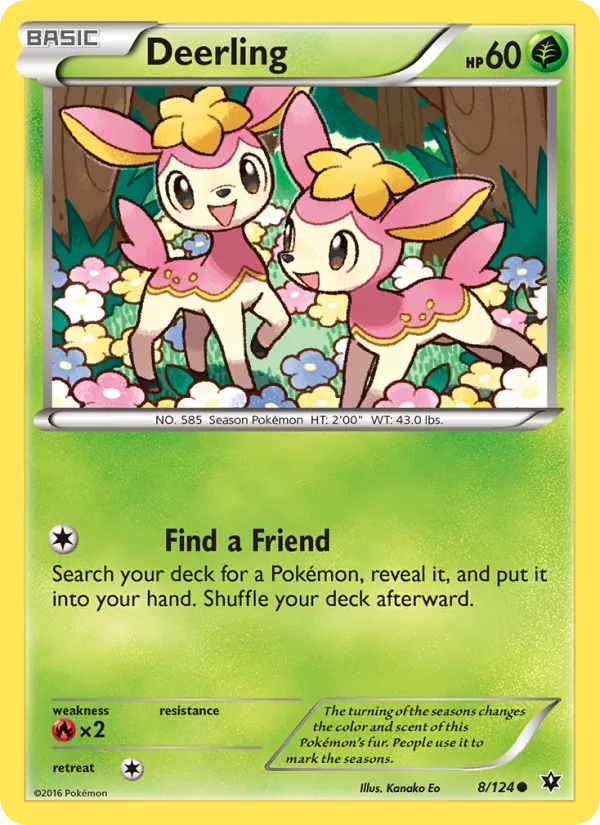 Deerling — Fates Collide #8 (Pokémon TCG card)