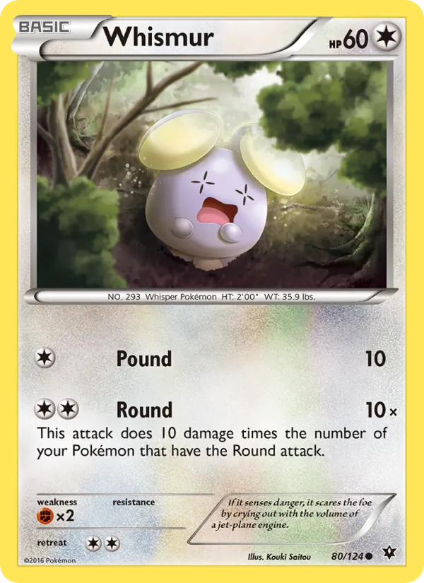 Whismur — Fates Collide #80 (Pokémon TCG card)
