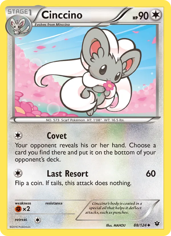 Cinccino — Fates Collide #88 (Pokémon TCG card)