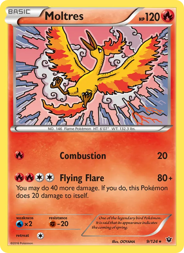 Moltres — Fates Collide #9 (Pokémon TCG card)