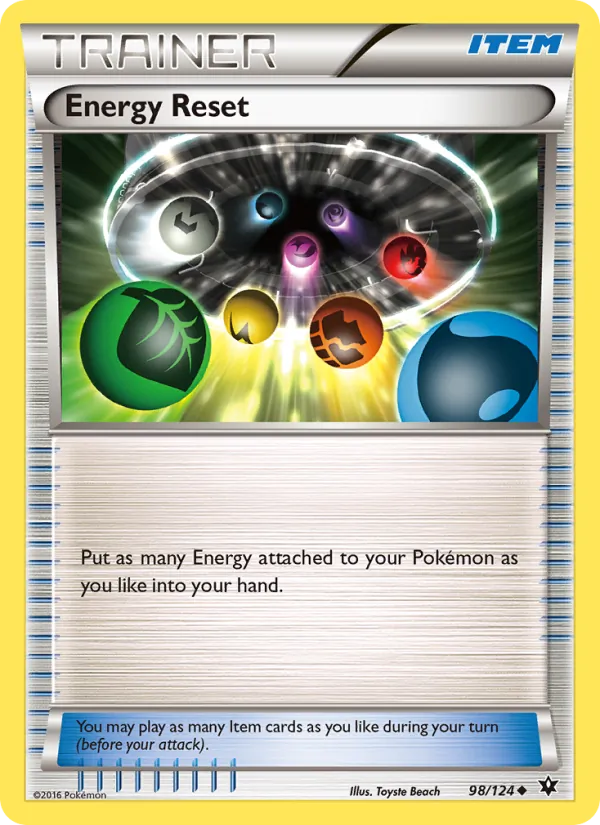 Energy Reset — Fates Collide #98 (Pokémon TCG card)