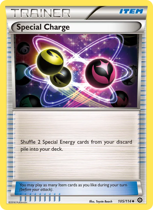 Special Charge — Steam Siege #105 (Pokémon TCG card)