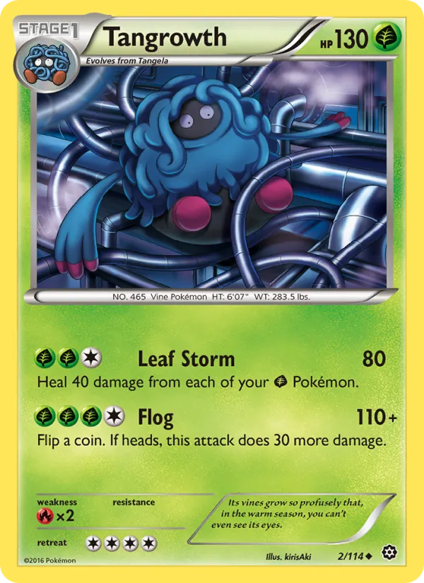 Tangrowth — Steam Siege #2 (Pokémon TCG card)