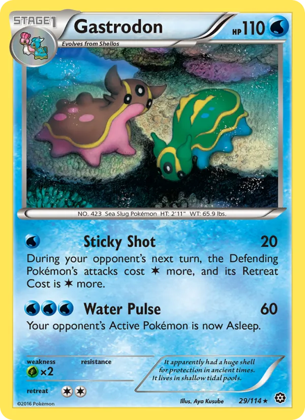 Gastrodon — Steam Siege #29 (Pokémon TCG card)