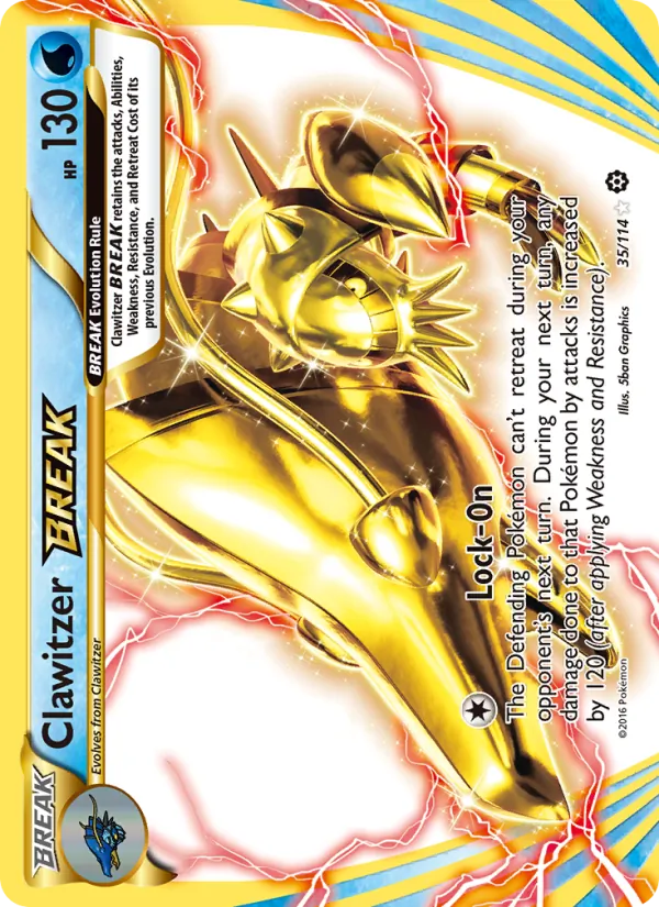 Clawitzer BREAK — Steam Siege #35 (Pokémon TCG card)