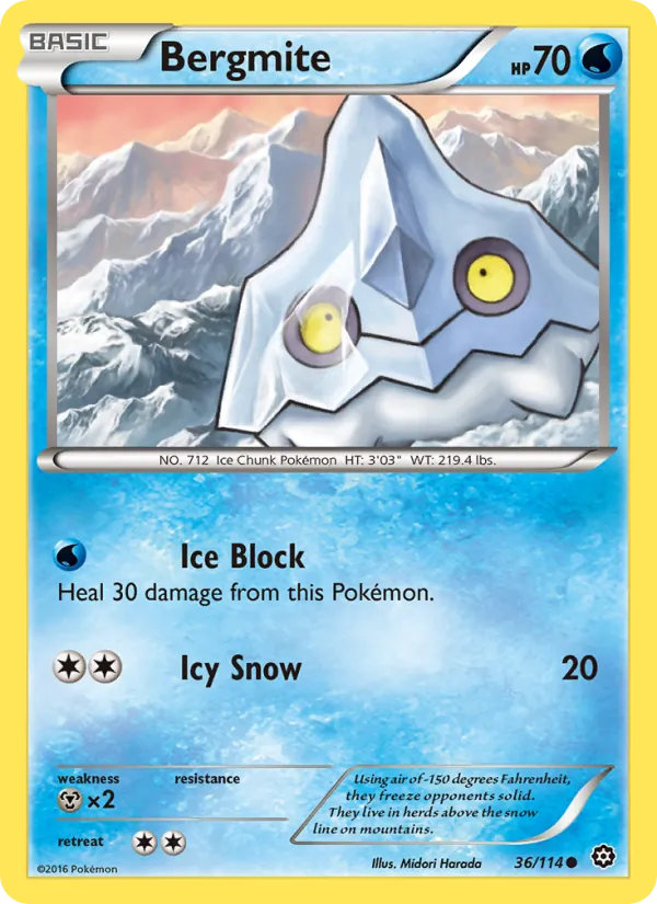 Bergmite — Steam Siege #36 (Pokémon TCG card)