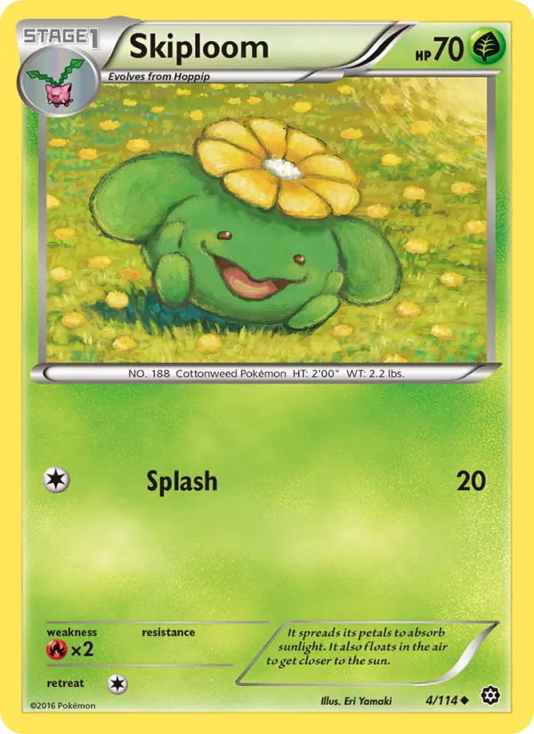 Skiploom — Steam Siege #4 (Pokémon TCG card)