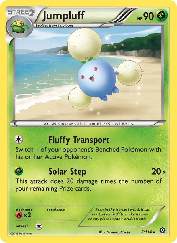 Jumpluff — Steam Siege #5 (Pokémon TCG card)