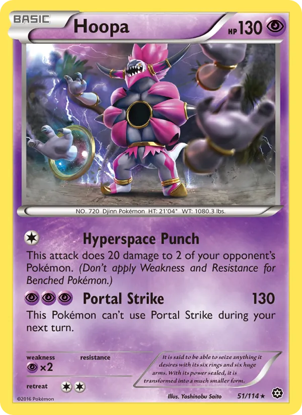 Hoopa — Steam Siege #51 (Pokémon TCG card)