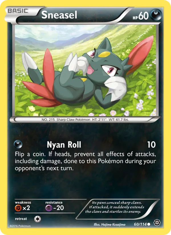 Sneasel — Steam Siege #60 (Pokémon TCG card)
