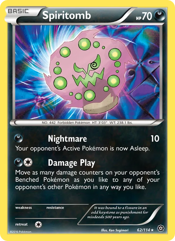 Spiritomb — Steam Siege #62 (Pokémon TCG card)