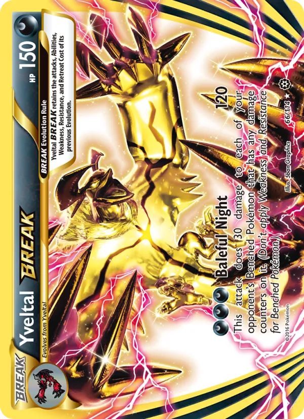 Yveltal BREAK — Steam Siege #66 (Pokémon TCG card)
