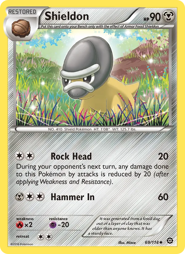 Shieldon — Steam Siege #69 (Pokémon TCG card)