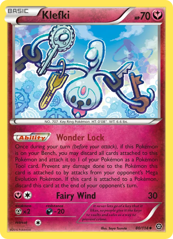 Klefki — Steam Siege #80 (Pokémon TCG card)