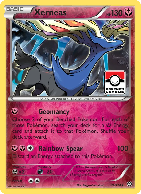Xerneas — Steam Siege #81 (Pokémon TCG card)