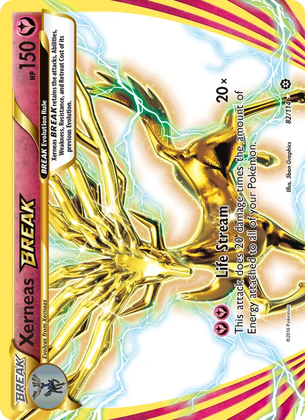 Xerneas BREAK — Steam Siege #82 (Pokémon TCG card)