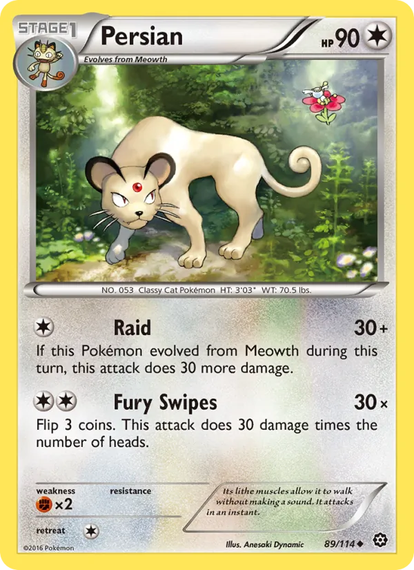 Persian — Steam Siege #89 (Pokémon TCG card)