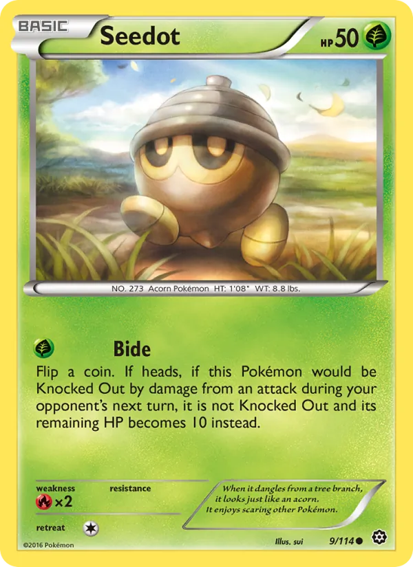 Seedot — Steam Siege #9 (Pokémon TCG card)