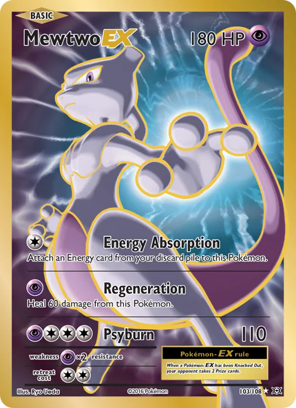 Mewtwo EX — Evolutions #103 (Pokémon TCG card)