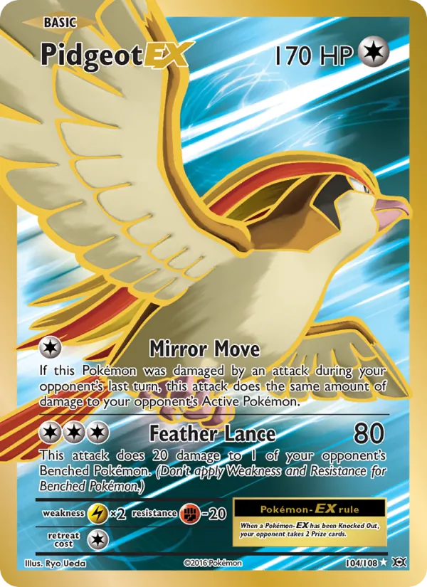 Pidgeot EX — Evolutions #104 (Pokémon TCG card)