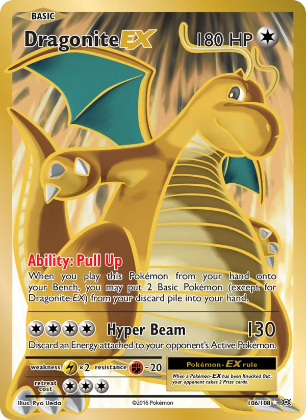 Dragonite EX — Evolutions #106 (Pokémon TCG card)