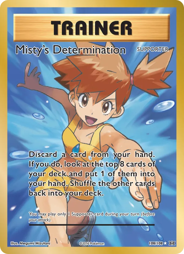 Misty's Determination — Evolutions #108 (Pokémon TCG card)