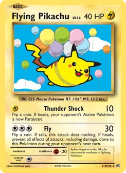 Flying Pikachu (Evolutions #110)