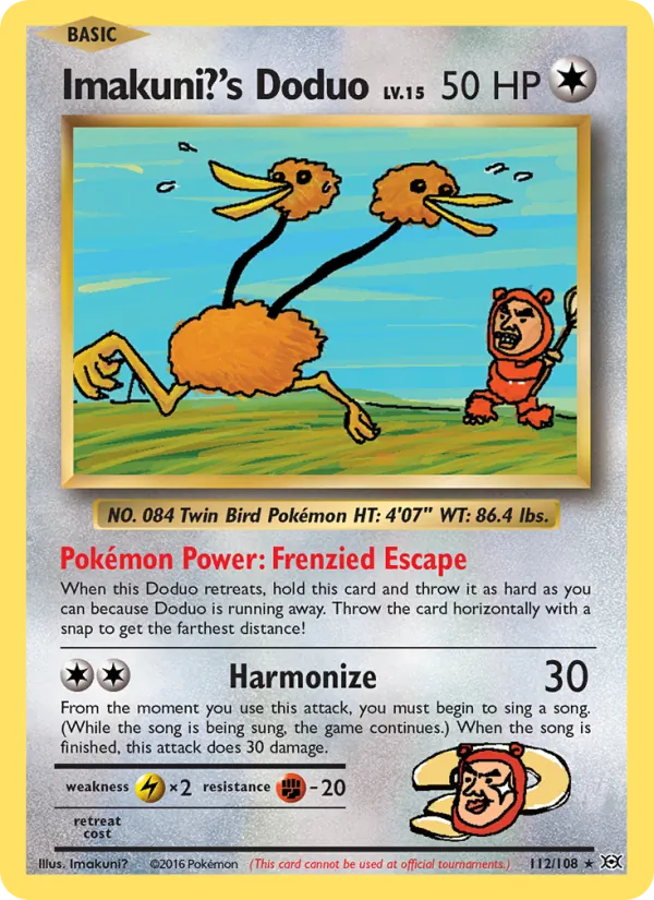 Imakuni?'s Doduo — Evolutions #112 (Pokémon TCG card)