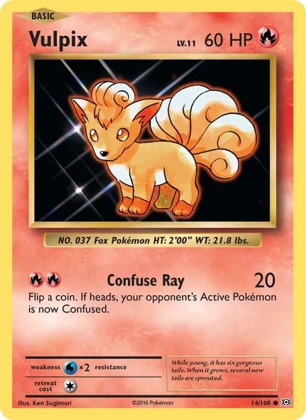 Vulpix — Evolutions #14 (Pokémon TCG card)