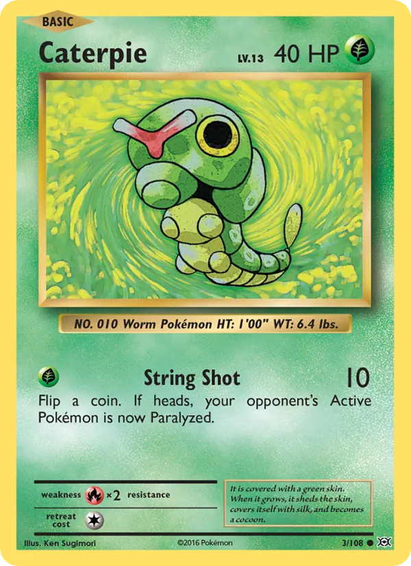 Caterpie — Evolutions #3 (Pokémon TCG card)