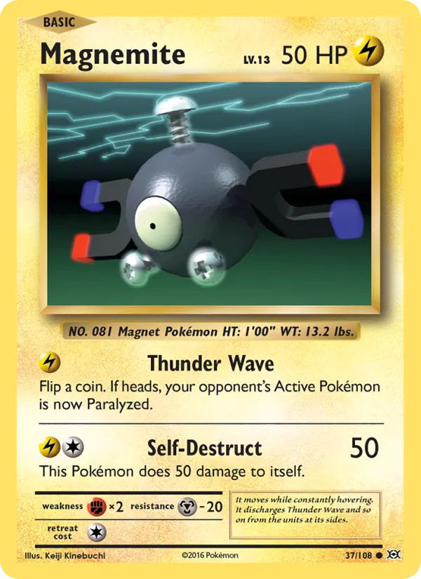 Magnemite — Evolutions #37 (Pokémon TCG card)