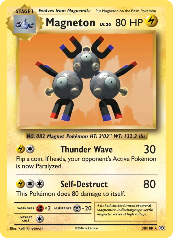 Magneton — Evolutions #38 (Pokémon TCG card)