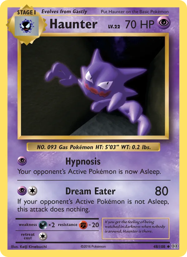 Haunter — Evolutions #48 (Pokémon TCG card)