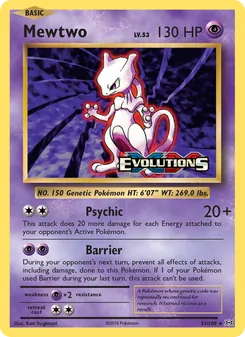 Mewtwo (Evolutions #51)
