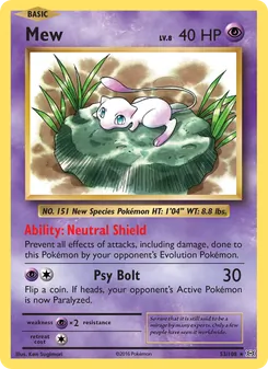 Mew (Evolutions #53)