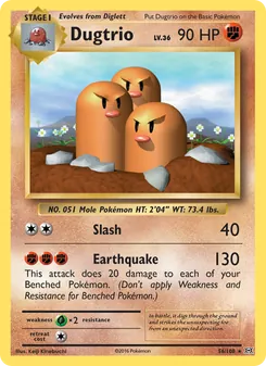 Dugtrio (Evolutions #56)