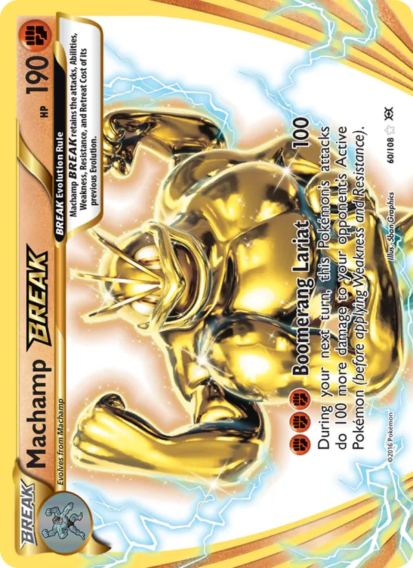 Machamp BREAK — Evolutions #60 (Pokémon TCG card)