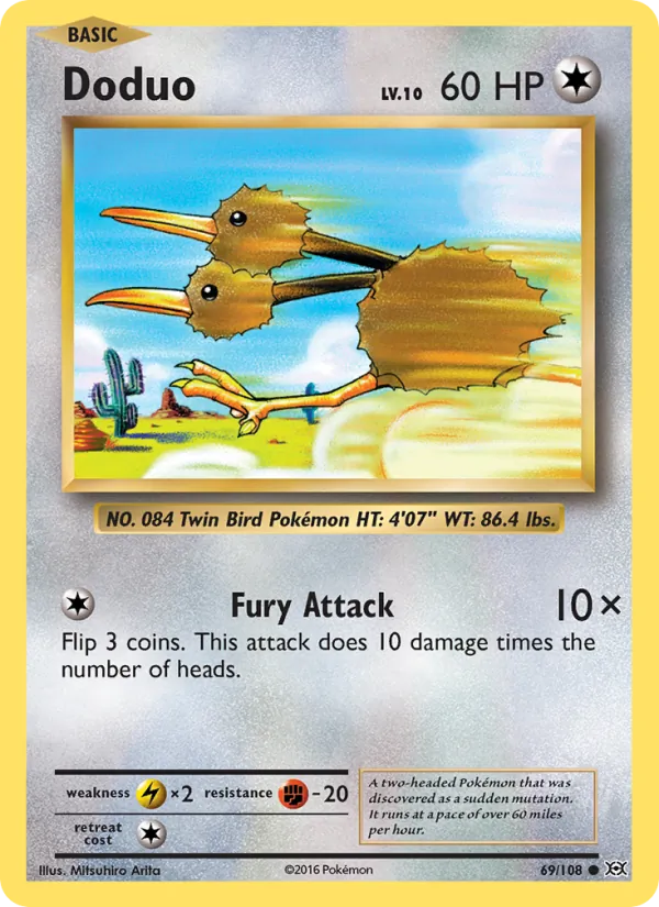 Doduo — Evolutions #69 (Pokémon TCG card)