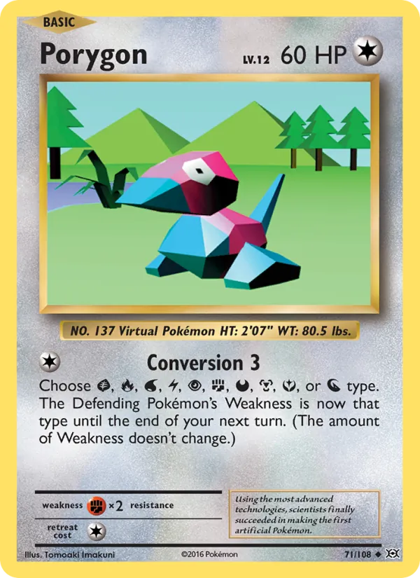 Porygon — Evolutions #71 (Pokémon TCG card)