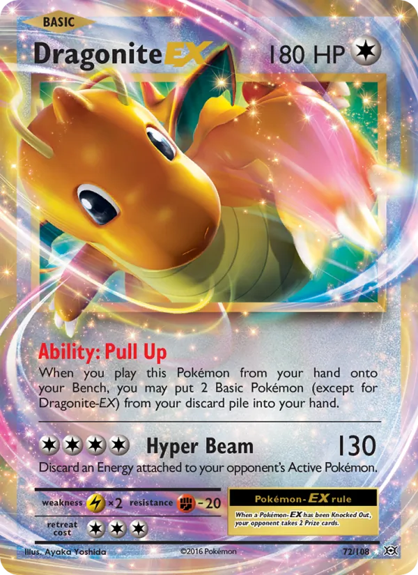Dragonite EX — Evolutions #72 (Pokémon TCG card)